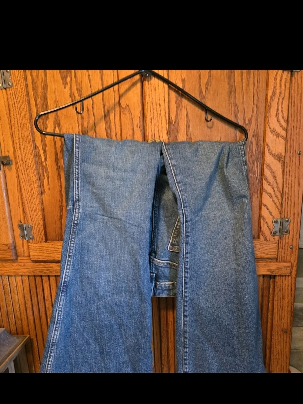 Wrangler Retro Bailey High-Rise Flare Jeans in Dark Blue Denim 26×30